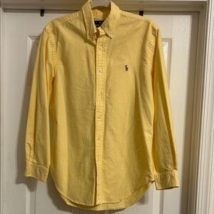 Polo by Ralph Lauren Men's Yellow Button Down Shirt neck size 15… 32/33